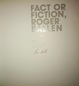 Image du vendeur pour Fact or Fiction, Roger Ballen (Signed) mis en vente par Rob Warren Books