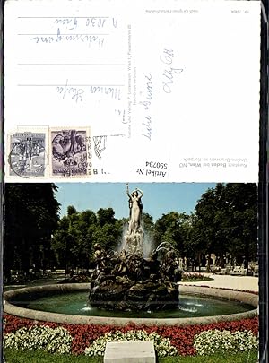 Bild des Verkufers fr 590794,Baden b. Wien Undine-Brunnen Kurpark Springbrunnen Brunnen zum Verkauf von Versandhandel Lehenbauer