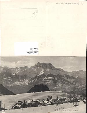 Bild des Verkufers fr 592101,Leysin et la Dent du Midi Winteransicht Switzerland zum Verkauf von Versandhandel Lehenbauer