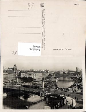 Bild des Verkufers fr 592466,Foto Ak Wien Innere Stadt Kai m. Urania Brcke Vienna zum Verkauf von Versandhandel Lehenbauer