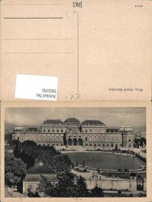 Bild des Verkufers fr 593370,Wien Landstrae Schloss Belvedere Vienna zum Verkauf von Versandhandel Lehenbauer