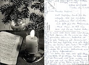 Bild des Verkufers fr 596009,Weihnachten Liederbuch Brennende Kerze Tannenzweig Lametta pub Kurt Stockahsuen Nrnberg zum Verkauf von Versandhandel Lehenbauer