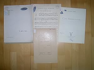 Konvolut von Musiknoten - Musik-Stücken von Jacques Ibert / bundle of music notes by Jacques Iber...