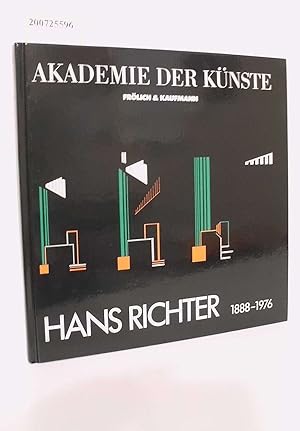 Bild des Verkufers fr Hans Richter 1888-1976 Dadaist, Filmpionier, Maler, Theoretiker Akademie Katalog 133 zum Verkauf von ralfs-buecherkiste