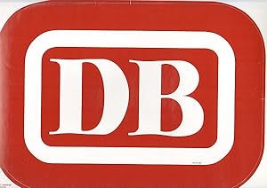 "DB" - Logo der Deutschen Bundesbahn.