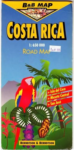 Imagen del vendedor de B&B MAP COSTA RICA: Road Map. a la venta por ABLEBOOKS