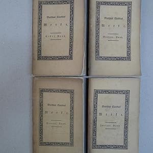 Werke, 1.-4. Band, 8 Theile in 4 Bänden, Mit Titelvignette und Kupfern,
