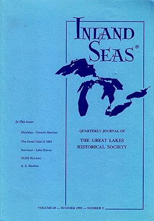 Immagine del venditore per Inland Seas: Volume 48 #2; Summer 1992 venduto da Kayleighbug Books, IOBA