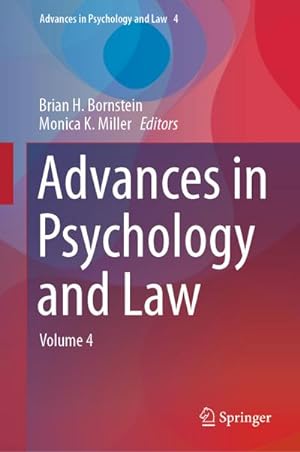 Bild des Verkufers fr Advances in Psychology and Law : Volume 4 zum Verkauf von AHA-BUCH GmbH