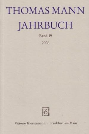 Thomas Mann Jahrbuch: Band 19