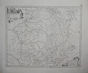 Seller image for Champaigne et Brie. Map of the region Champagne in France. for sale by Antiquariat  Braun