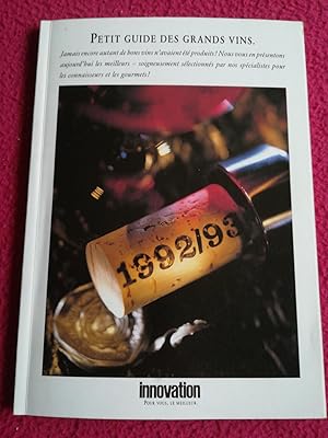 Image du vendeur pour PETIT GUIDE DES GRANDS VINS mis en vente par LE BOUQUINISTE