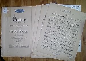 Quatuor (en Ré majeur) pour 2 Violons, Alto et Violoncelle. 4 parts / parties séparées (No. J. 32...