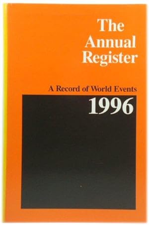 Bild des Verkufers fr The Annual Register 1996: A Record of World Events: 238 zum Verkauf von PsychoBabel & Skoob Books