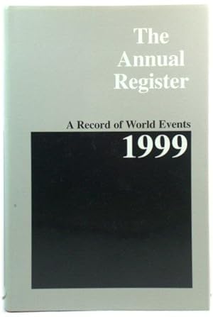Bild des Verkufers fr The Annual Register 1999: A Record of World Events: 241 zum Verkauf von PsychoBabel & Skoob Books