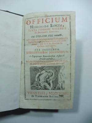 Officium Hebdomadae Sanctae juxta formam missalis & breviarii romani