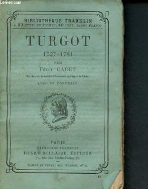 Bild des Verkufers fr Turgot 1727-1781 zum Verkauf von Le-Livre