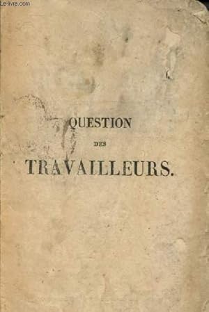 Image du vendeur pour Question des travailleurs mis en vente par Le-Livre