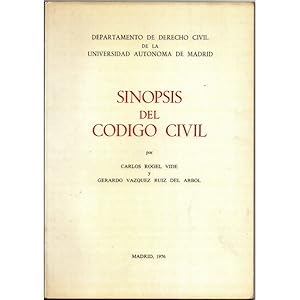 Immagine del venditore per SINOPSIS DEL CDIGO CIVIL venduto da Librera Salamb