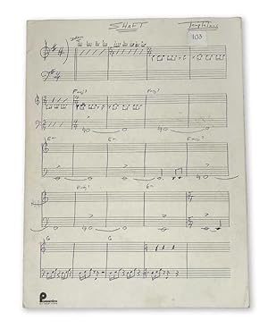 Theme from Shaft - Autograph Score with Set List and Musical Fragments