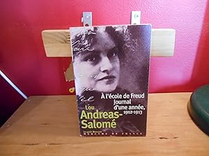 A L'ECOLE DE FREUD ; JOURNAL D'UNE ANNEE 1912-1913