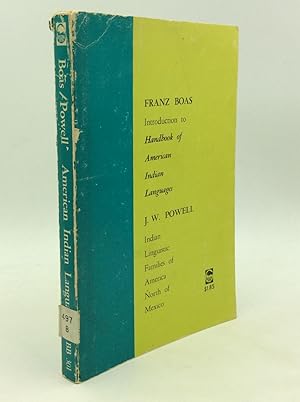 Seller image for INTRODUCTION TO HANDBOOK OF AMERICAN INDIAN LANGUAGES / INDIAN LINGUISTIC FAMILIES OF AMERICA NORTH OF MEXICO for sale by Kubik Fine Books Ltd., ABAA