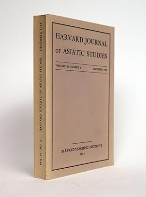 Seller image for Harvard Journal of Asiatic Studies. Volume 43: Number 2 for sale by Minotavros Books,    ABAC    ILAB