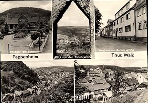 Seller image for Ansichtskarte / Postkarte Pappenheim Kleinschmalkalden Floh Seligenthal Thringen, Ehrenmal, Gasthaus Hohe Warte for sale by akpool GmbH