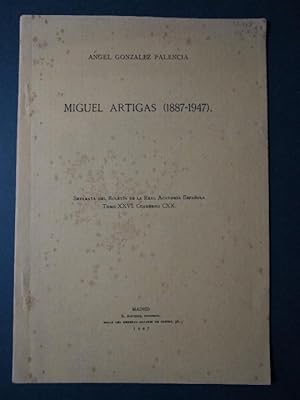 Imagen del vendedor de Miguel Artigas (1887-1947). a la venta por Carmen Alonso Libros