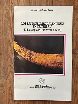 Imagen del vendedor de LOS BASTONES MAGDALENIENSES EN CANTABRIA. El Hallazgo de Cualventi (Orea). a la venta por Carmen Alonso Libros