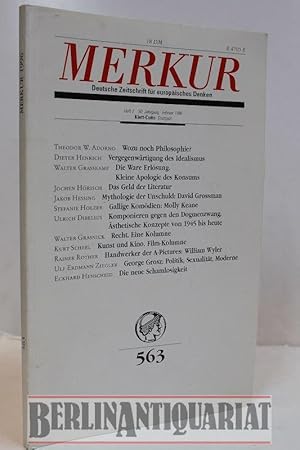 Bild des Verkufers fr Merkur. Deutsche Zeitschrift fr europisches Denken. Jahrgang 50.1996, Heft 2. zum Verkauf von BerlinAntiquariat, Karl-Heinz Than