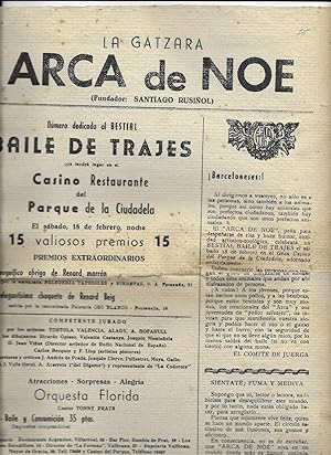 La Gatzara ARCA de NOE numero dedicado al Bestial Baile de Trajes