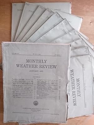 Monthly Weather Review - Volume 59 - No. 1 - 12 (12 Hefte komplett Jänner bis Dezember / January ...