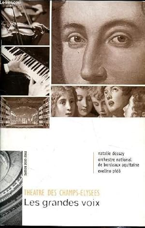 Seller image for Natalie Dessay - Orchestre national de Bordeaux aquitaine - Evelini Pido -"Les grandes voix" Saison 2002-2003 for sale by Le-Livre