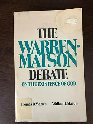 Imagen del vendedor de THE WARREN-MATSON DEBATE a la venta por Happyfish Books