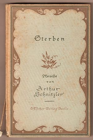Seller image for Sterben. Novelle. for sale by Antiquariat Neue Kritik