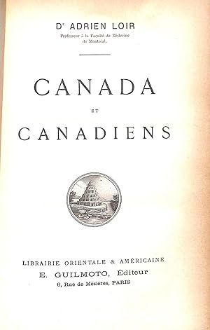 Seller image for Canada et Canadiens for sale by WeBuyBooks