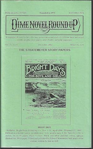 Seller image for DIME NOVEL ROUND-UP: December, Dec. 2002 for sale by Books from the Crypt