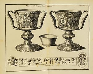 "Vase de St.Denys Baccanales" originale Kupfer-Radierung/etching ca./approx.32x41cm (Darstellung/...