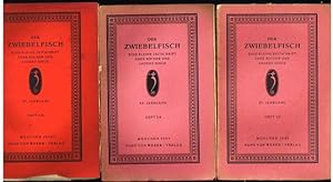 Der Zwiebelfisch. Zeitschrift über Bücher, Kunst und andere Dinge. XV. Jahrgang. Heft 1/2, 3/4 un...