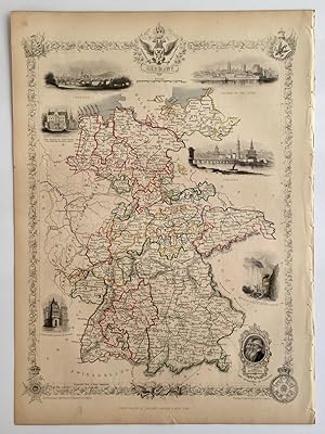 Bild des Verkufers fr Antique Map - Germany zum Verkauf von Picture This (ABA, ILAB, IVPDA)