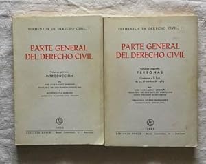 Imagen del vendedor de Parte General del Derecho Civil (2 tomos) a la venta por Libros Ambig