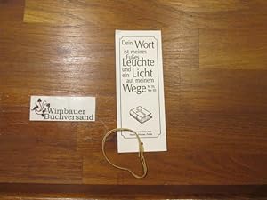 Seller image for Lesezeichen mit Bibel "Dein Wort ist meines Fues Leuchte und ein Licht auf meinem Wege" for sale by Antiquariat im Kaiserviertel | Wimbauer Buchversand