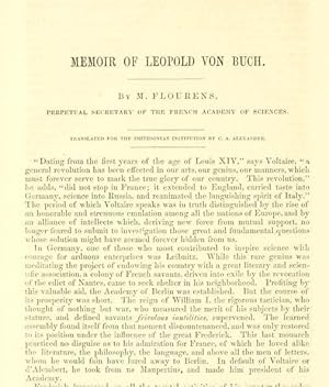 Image du vendeur pour Memoir Of Leopold Von Buch mis en vente par Legacy Books II