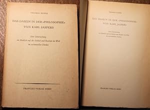 Bild des Verkufers fr Das Dasein in der "Philosophie" von Karl Jaspers Eine Untersuchung im Hinblick auf die Einheit und Realitt der Welt im existentiellen Denken zum Verkauf von Antiquariat im OPUS, Silvia Morch-Israel