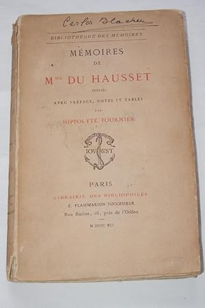 Imagen del vendedor de MEMOIRES DE MME DU HAUSSET a la venta por Librairie RAIMOND