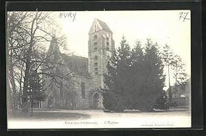 Carte postale Evry-les-Chateaux, l`Eglise