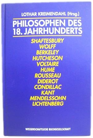 Seller image for Philosophen Des 18. Jahrhunderts: Eine EinfUhrung for sale by PsychoBabel & Skoob Books