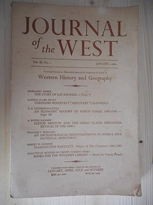 Imagen del vendedor de Journal of the West (January 1964) a la venta por Frederic Delbos