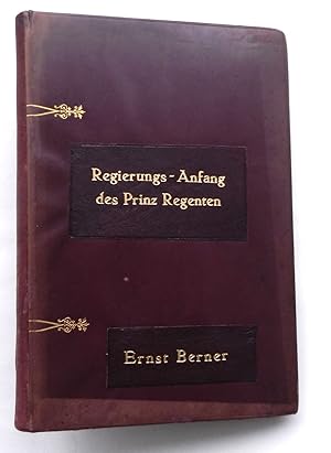 Bild des Verkufers fr Der Regierungs-Anfang des Prinz-Regenten von Preuen und seine Gemahlin. zum Verkauf von Buch- und Kunst-Antiquariat Flotow GmbH